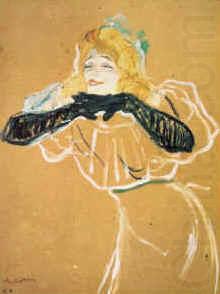  Henri  Toulouse-Lautrec Yvette Guilbert china oil painting image